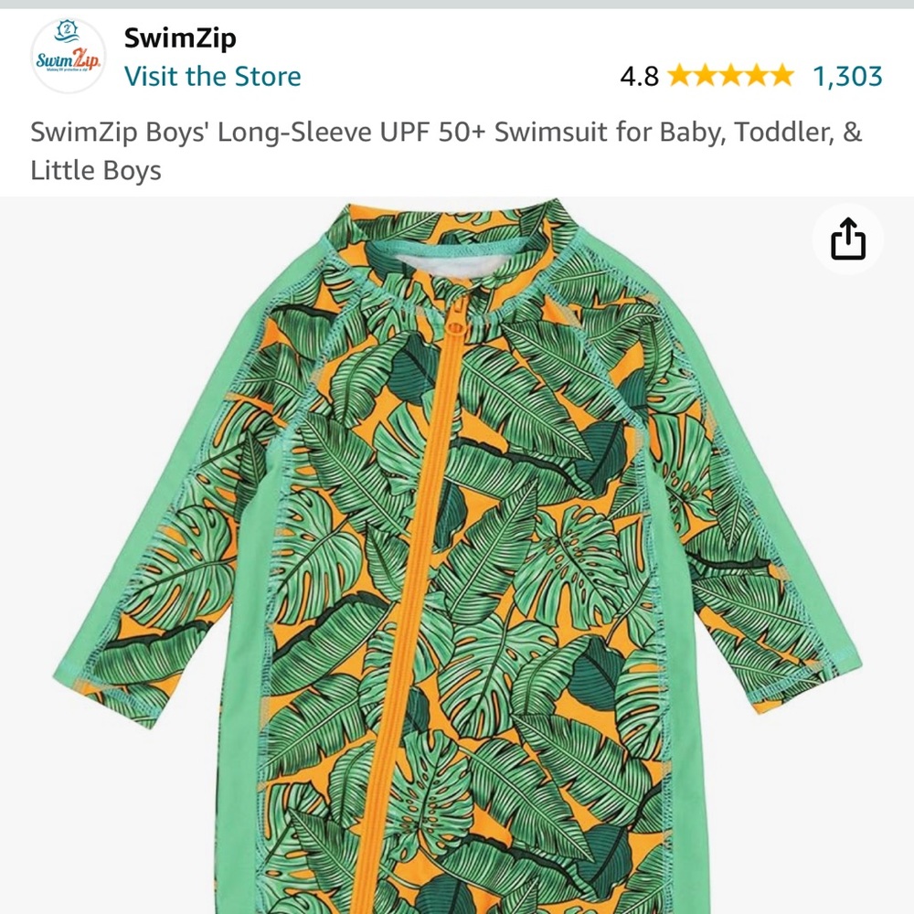SwimZip rashguard romper one-piece suit